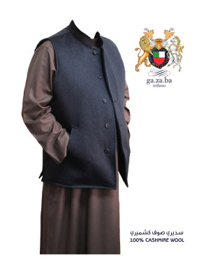 KASHMIRI VEST JACKET GREY